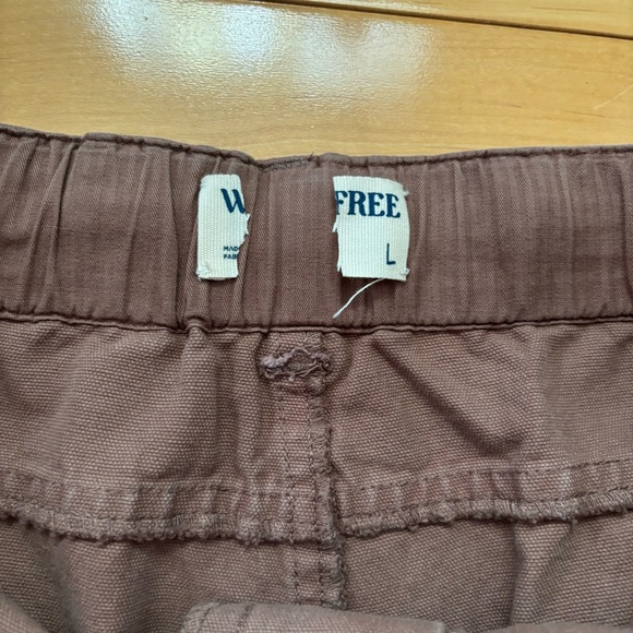 We the Free Hayden Pull on Pants Womens Size Large Brown Cargo Wide Leg Bohemian - Picture 4 of 5
